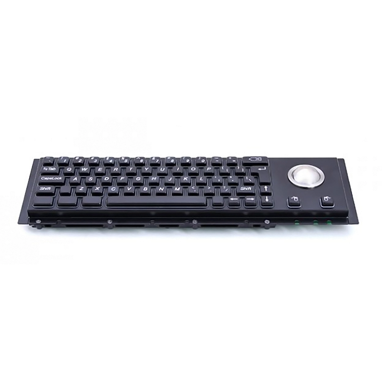 Rugged panel mount keyboard with trackball KB-000-NW0S0T12