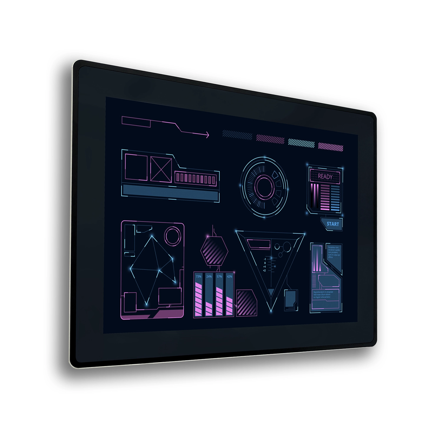 INDUSTRIAL RESISTIVE TOUCH MONITOR NEO BLACK 12,1’’ KT-121-RP000M1