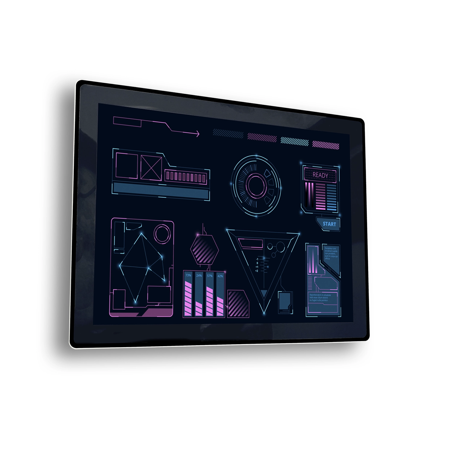 INDUSTRIAL RESISTIVE TOUCH MONITOR NEO BLACK 15’’ KT-150-RP000M1