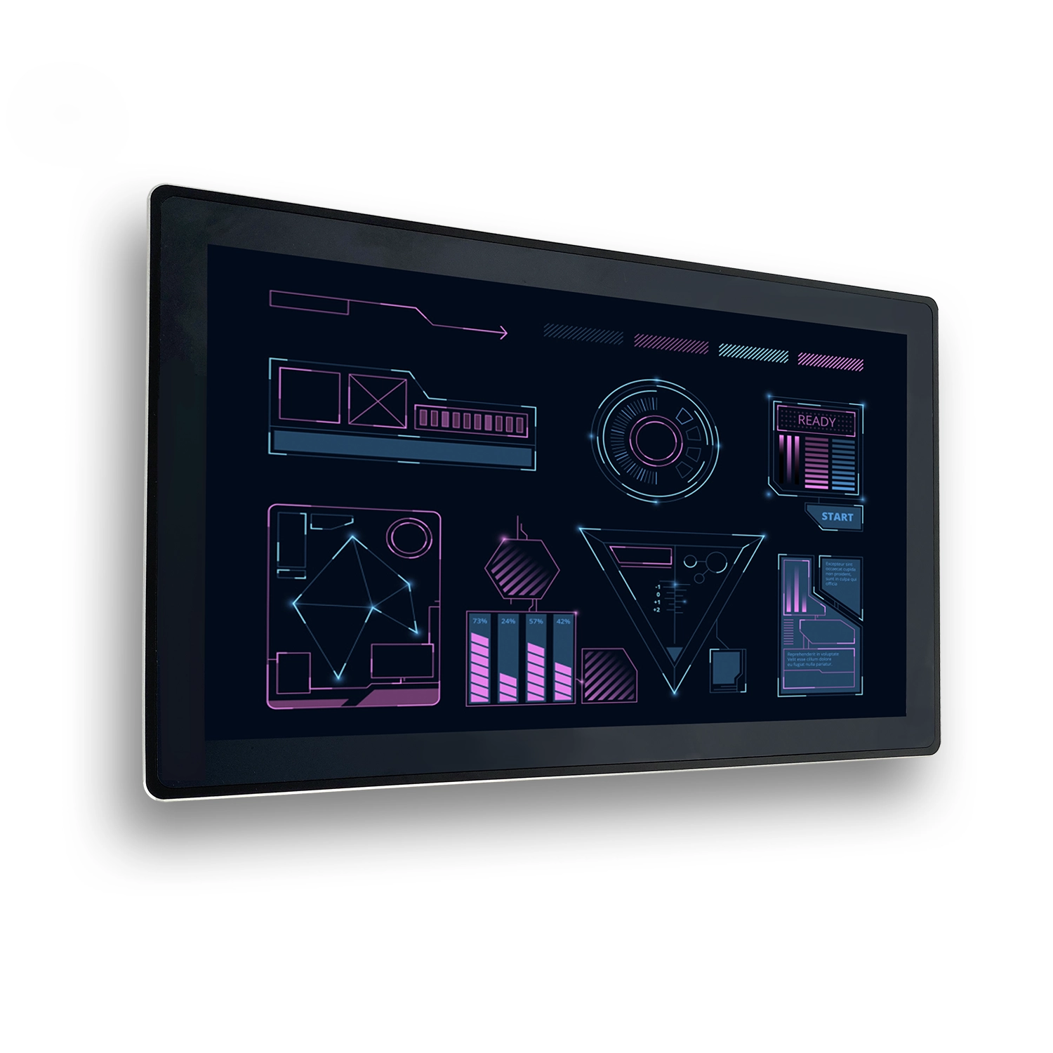 INDUSTRIAL RESISTIVE TOUCH MONITOR NEO BLACK 15,6’’ KT-156-RP000M1