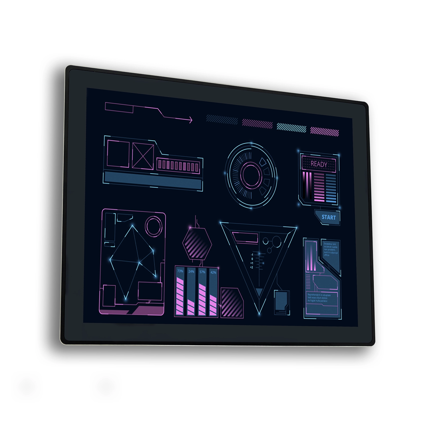 INDUSTRIAL RESISTIVE TOUCH MONITOR NEO BLACK 17’’ KT-170-RP000M1