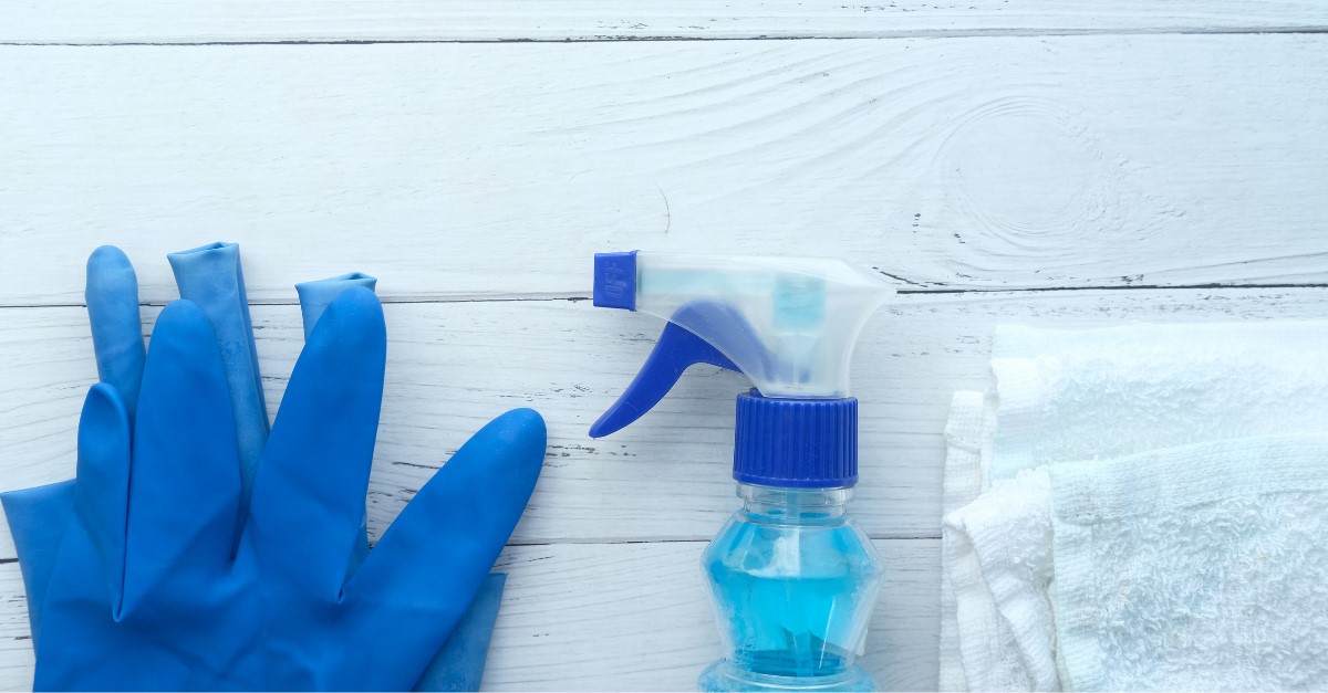 the correct procedures for cleaning and disinfecting